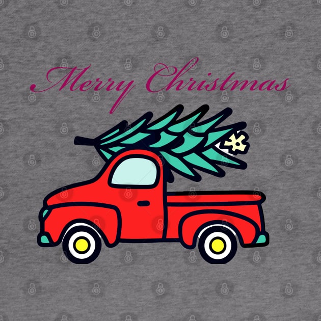 Merry Christmas truck design by Apparels2022